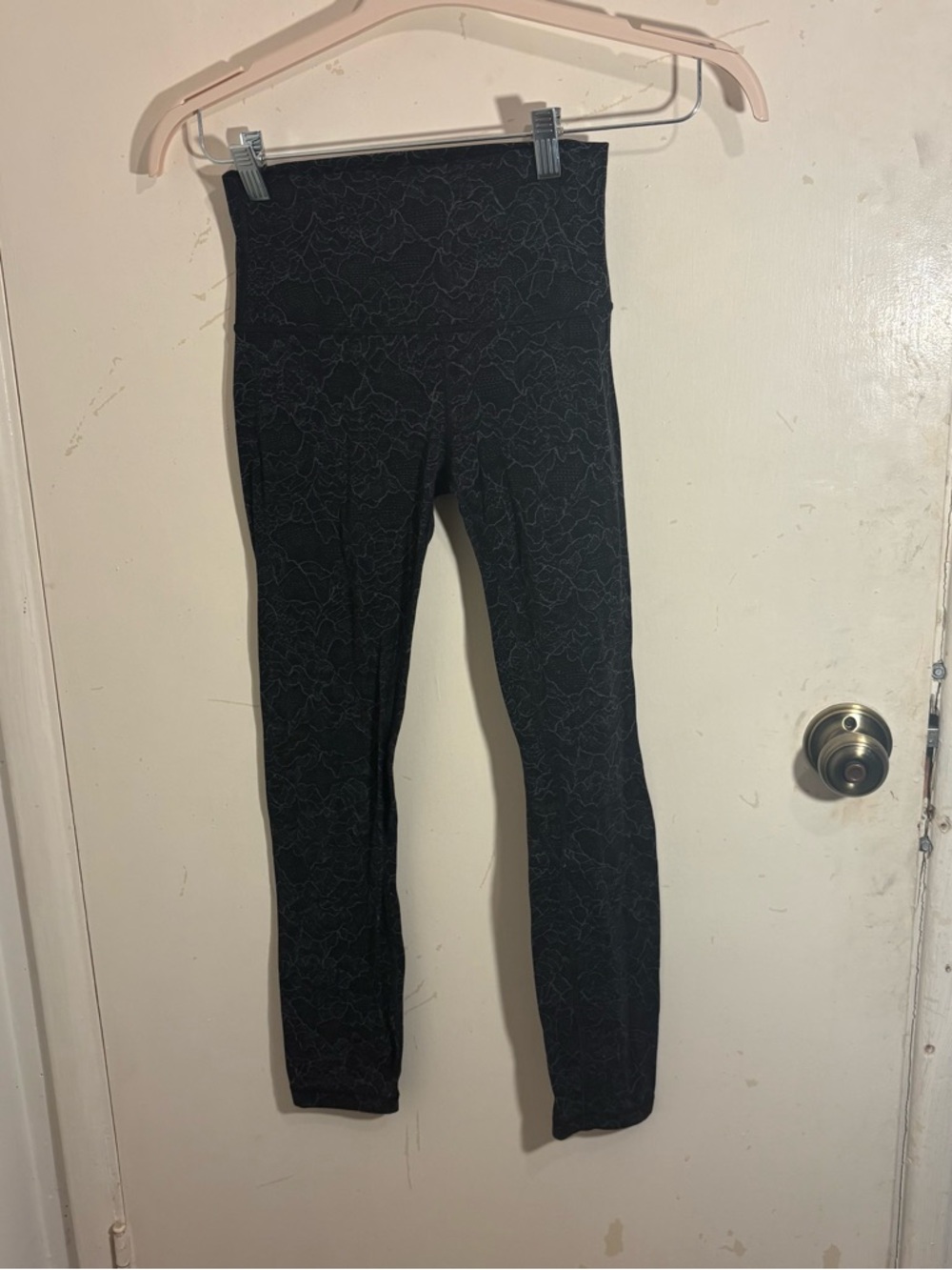 lululemon athletica Black Snakeskin Print Leggings